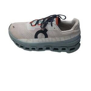 On Cloudmonster Running Shoes Mens 12 Grey White Orange CloudTec 61.99023